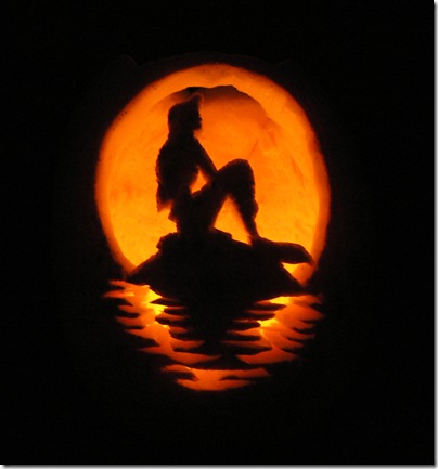 Little Mermaid Pumpkin Carving