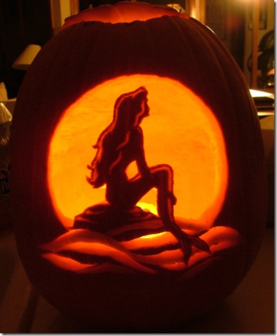 Little Mermaid Pumpkin Carving