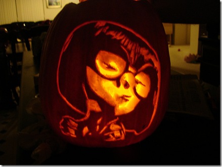 Edna Mode Pumpkin Carving
