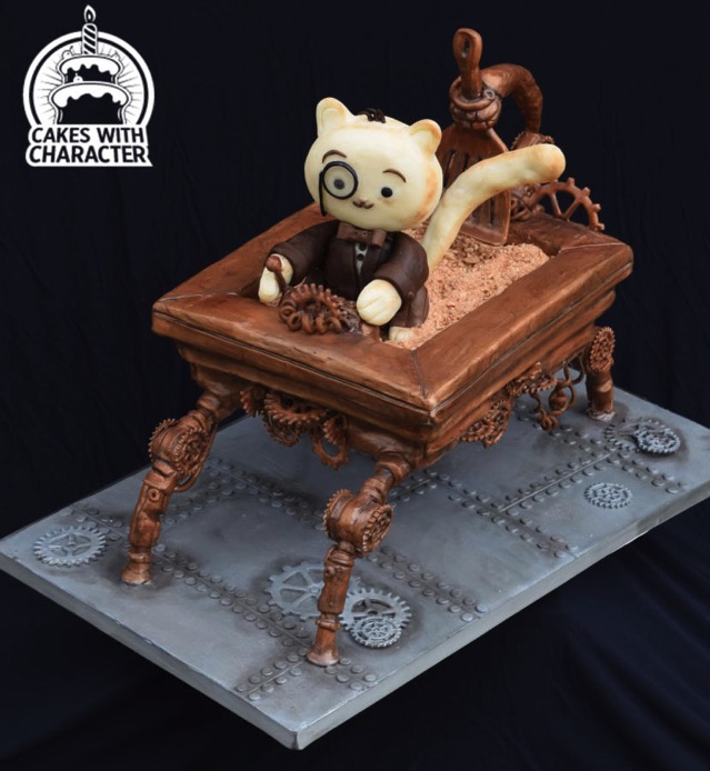 Edmund J Fluffington Steampunk Cake