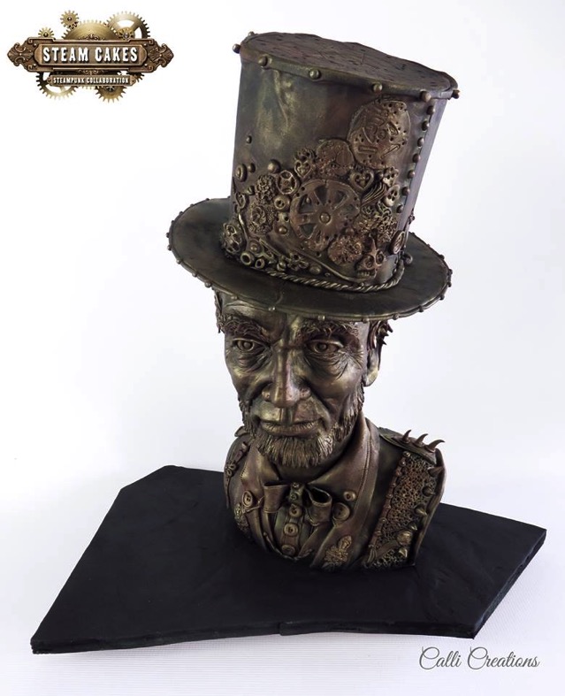 Abraham Lincoln Steampunk Cake