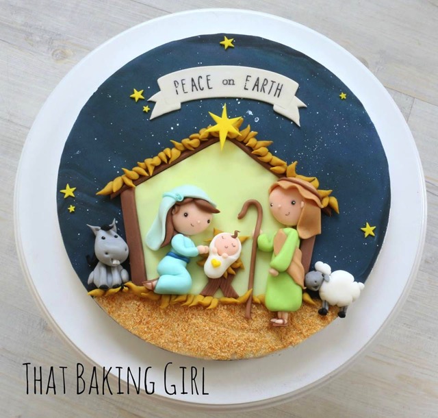 Christmas Nativity cake