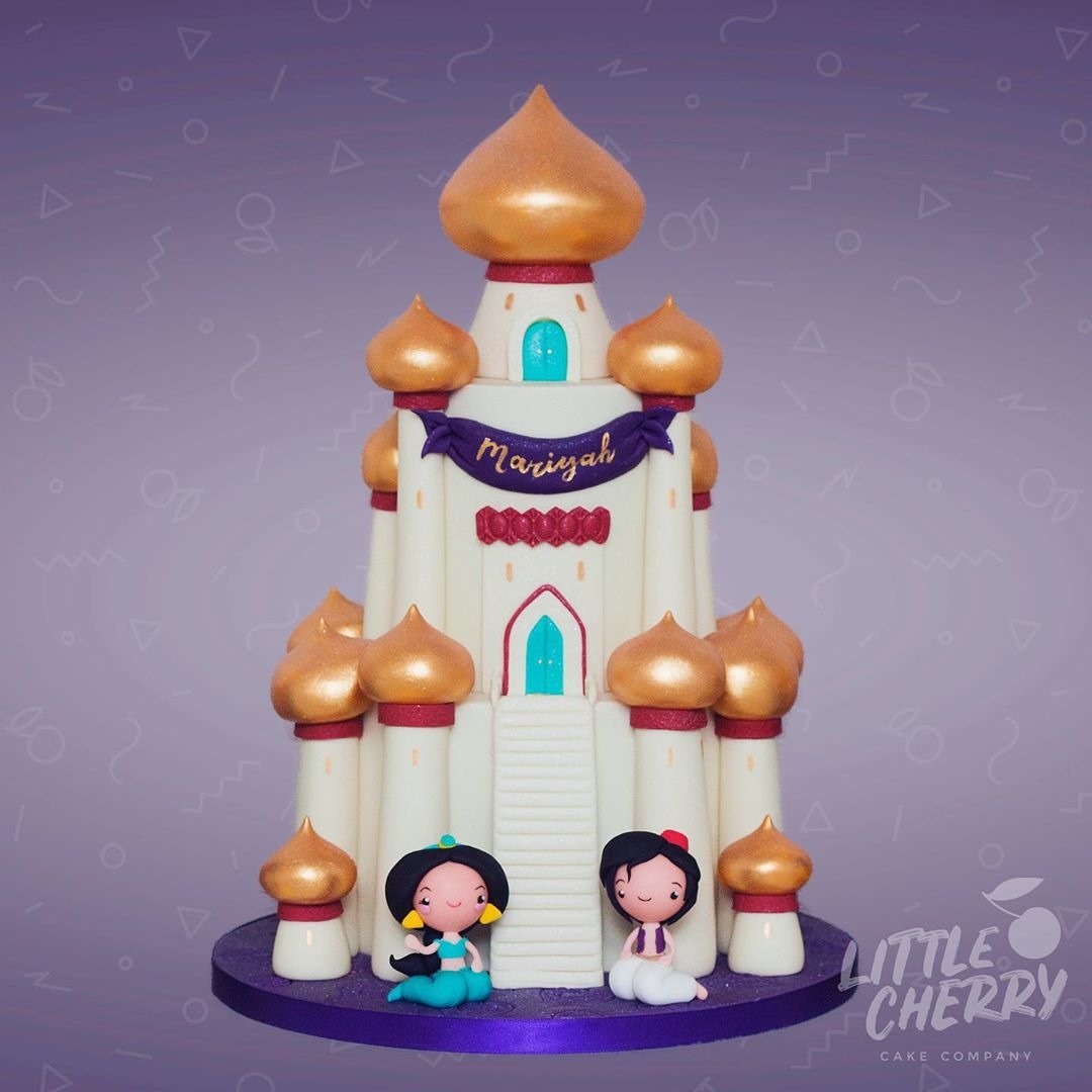 Aladdin & Jasmine Birthday Cake