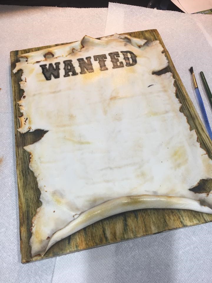 Fondant Wanted Poster