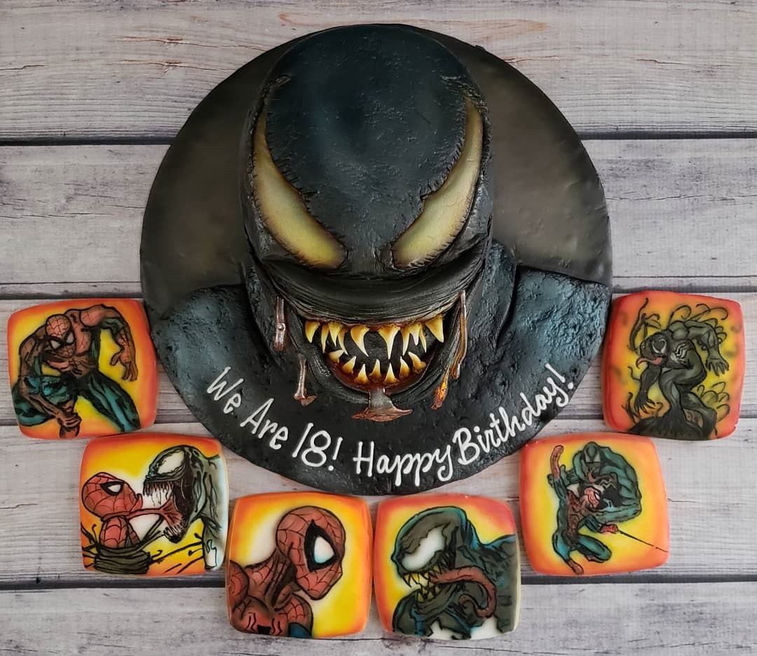 Venom Cake & Cookies