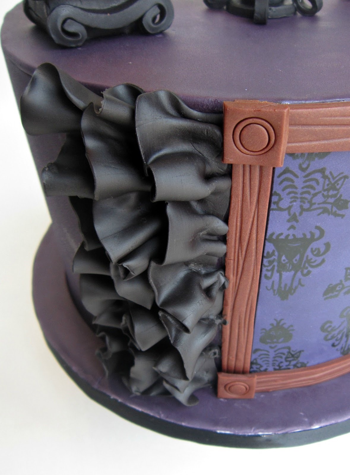 Side of Haunted Mansion Cake