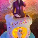 Olaf and Elsa Illuminated Cake