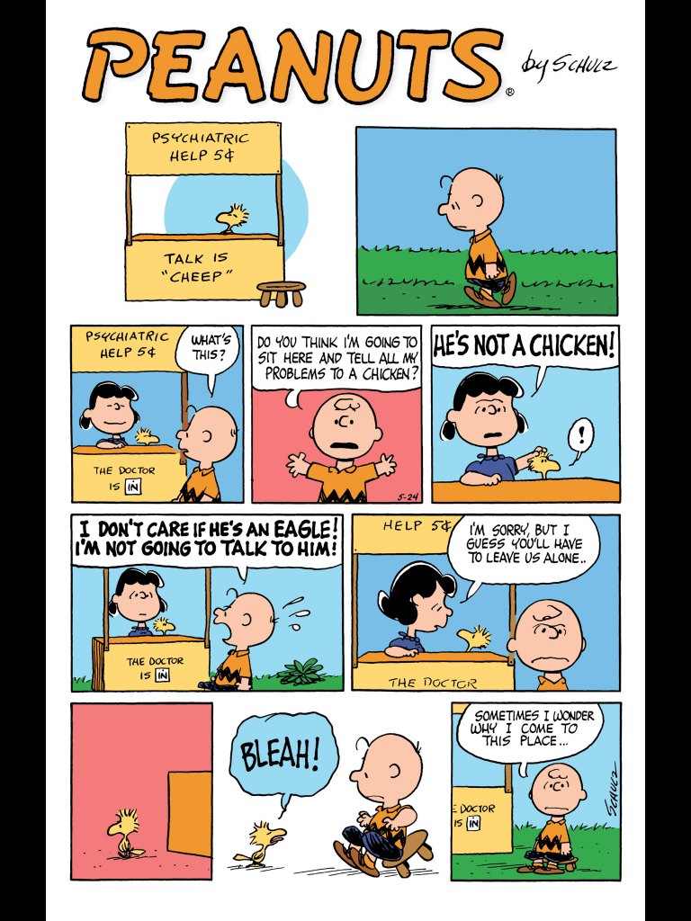 The World's Most Popular Football Holder & Psychiatrist - Lucy van Pelt ...