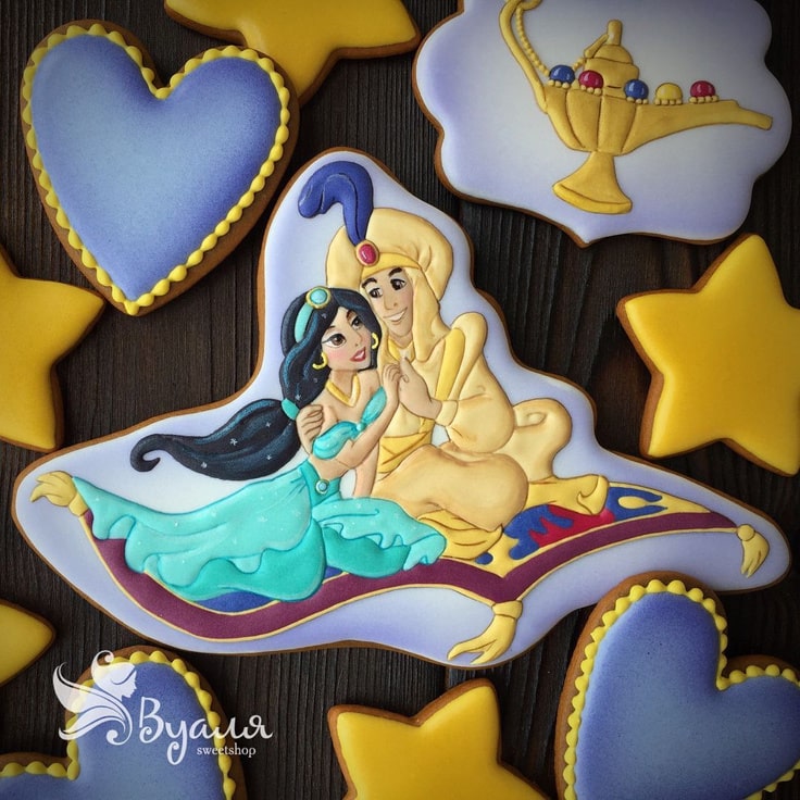 Aladdin & Jasmine Cookie