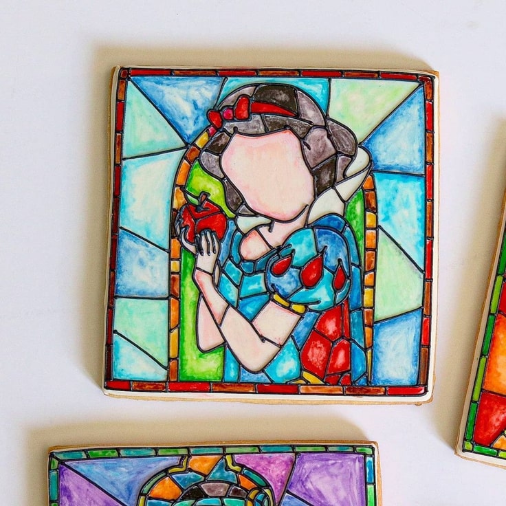 Stained Glass Snow White Cookie