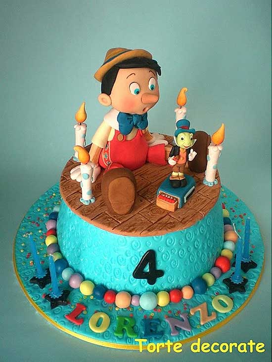 Pinocchio 4th Birthday Cake