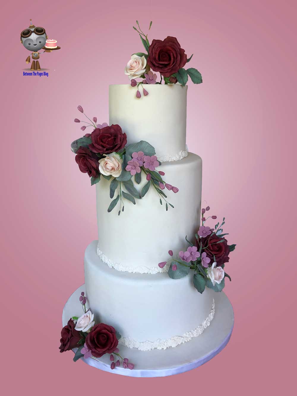Love Um Cakes - Semi Naked Burgundy Wedding Cake. It is... | Facebook