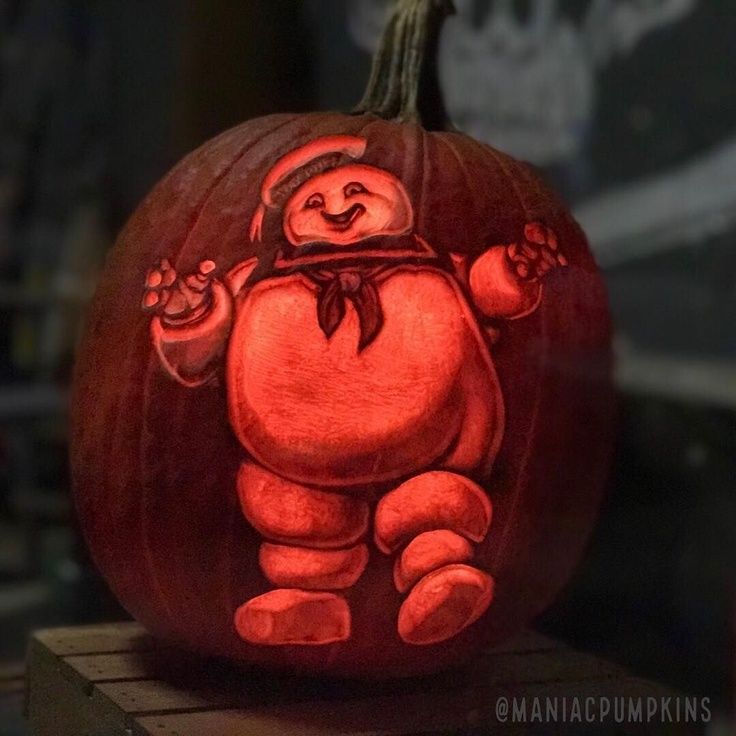 Stay Puft Marshmallow Man Pumpkin Between The Pages Blog