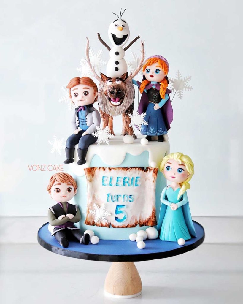 Disney Frozen 5th Birthday Cake - Between The Pages Blog