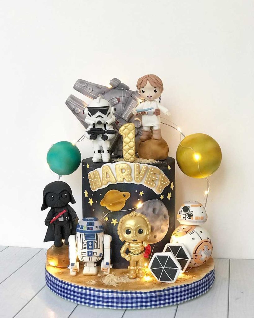 Chibi Star Wars Birthday Cake