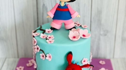 Baby Mulan & Baby Mushu Cake