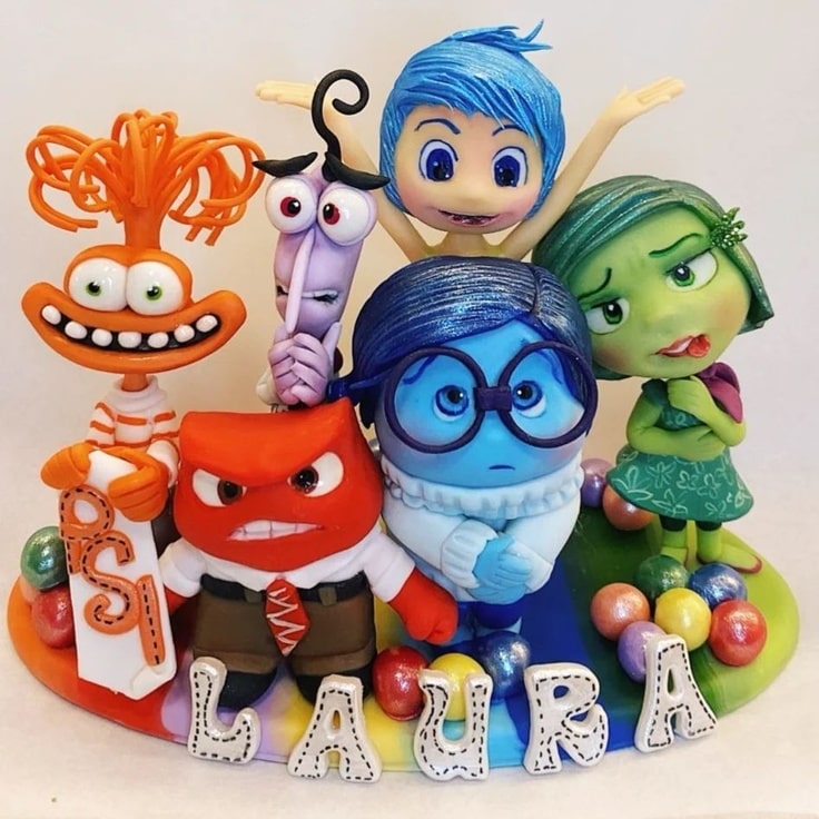 Inside Out 2 Cake Topper