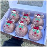 Six Hot Cocoa Bombs - Three of Mickey Mouse as Santa & three of Minnie as Mrs. Claus